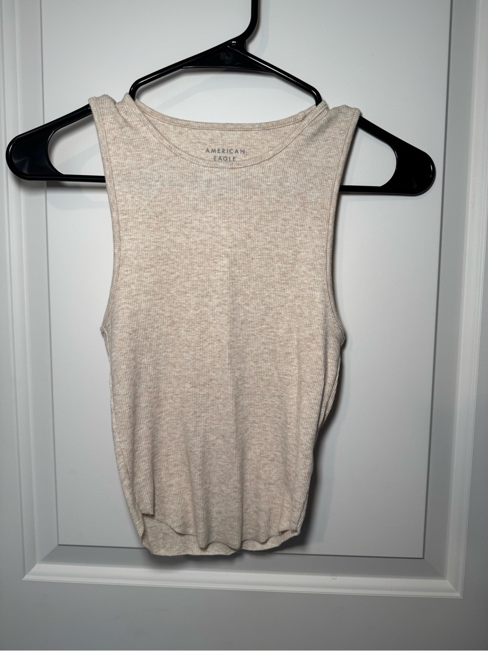 American Eagle Outfitters Beige Ribbed Tank
